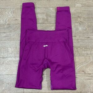 Bo+Tee Purple Contour Seamless Leggings Size XS